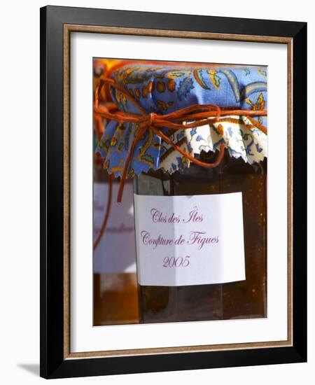 Jars Pots of Marmelade Covered with Provencal Cloth, Clos Des Iles, Le Brusc-Per Karlsson-Framed Photographic Print