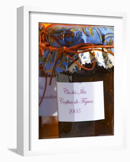 Jars Pots of Marmelade Covered with Provencal Cloth, Clos Des Iles, Le Brusc-Per Karlsson-Framed Photographic Print