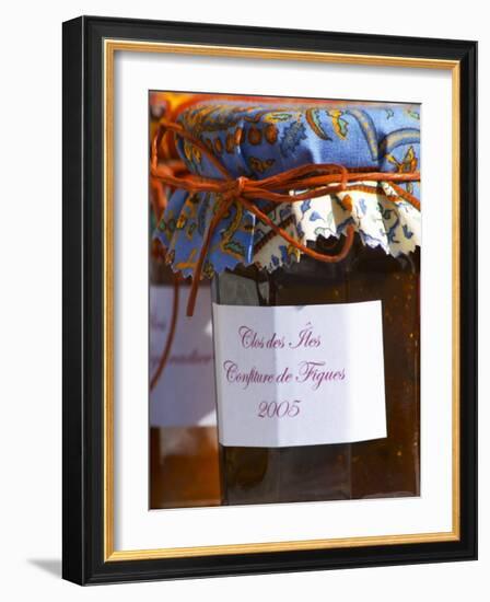 Jars Pots of Marmelade Covered with Provencal Cloth, Clos Des Iles, Le Brusc-Per Karlsson-Framed Photographic Print