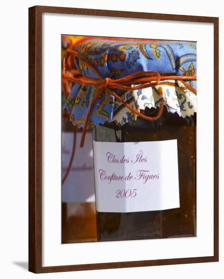 Jars Pots of Marmelade Covered with Provencal Cloth, Clos Des Iles, Le Brusc-Per Karlsson-Framed Photographic Print