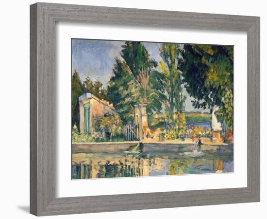 Jas De Bouffan, the Pool, C.1876-Paul Cézanne-Framed Giclee Print