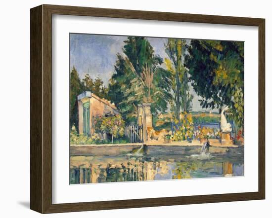 Jas De Bouffan, the Pool, C.1876-Paul Cézanne-Framed Giclee Print