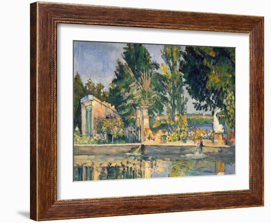 Jas De Bouffan, the Pool, C.1876-Paul Cézanne-Framed Giclee Print