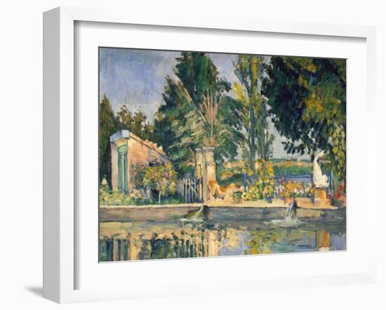 Jas De Bouffan, the Pool, C.1876-Paul Cézanne-Framed Giclee Print