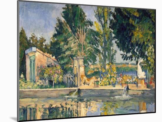 Jas De Bouffan, the Pool, C.1876-Paul Cézanne-Mounted Giclee Print