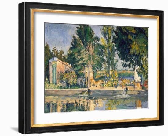 Jas De Bouffan, the Pool, C.1876-Paul Cézanne-Framed Giclee Print