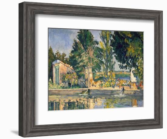 Jas De Bouffan, the Pool, C.1876-Paul Cézanne-Framed Giclee Print