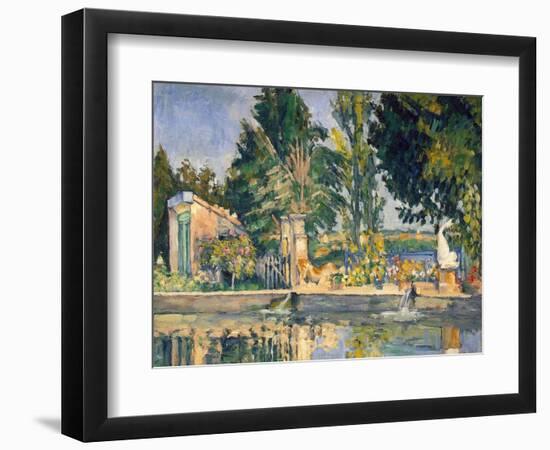 Jas De Bouffan, the Pool, C1876-Paul Cézanne-Framed Giclee Print