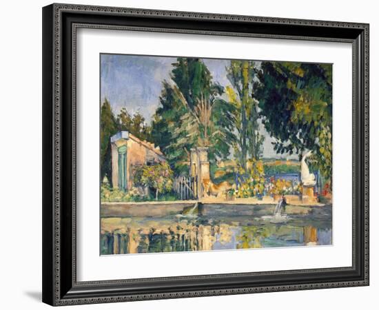 Jas De Bouffan, the Pool, C1876-Paul Cézanne-Framed Giclee Print