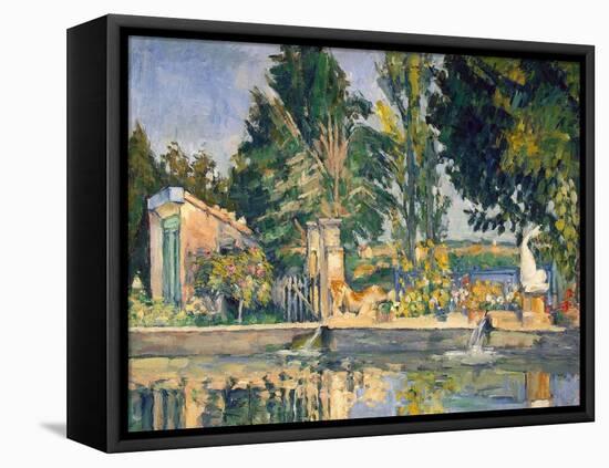 Jas De Bouffan, the Pool, C1876-Paul Cézanne-Framed Premier Image Canvas