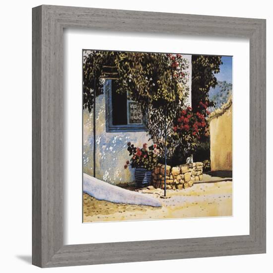 Jasmine and Geraniums-Unknown Richardson-Framed Art Print