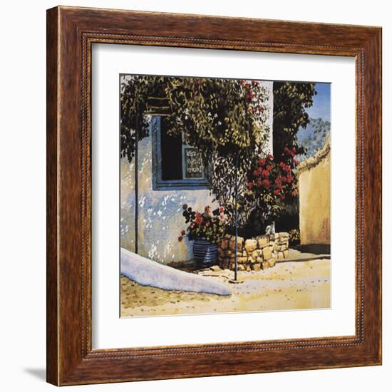 Jasmine and Geraniums-Unknown Richardson-Framed Art Print