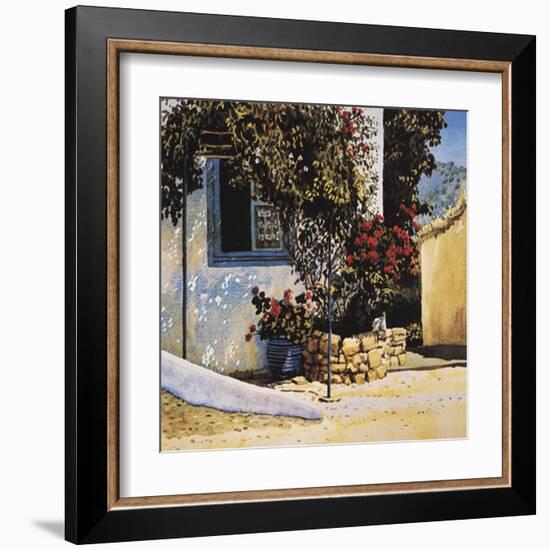 Jasmine and Geraniums-Unknown Richardson-Framed Art Print