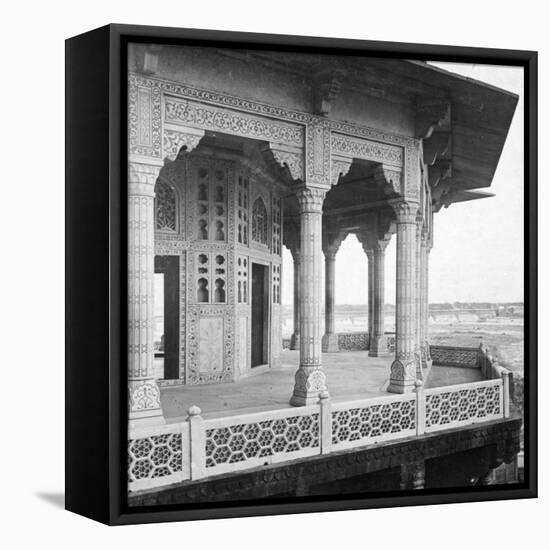 Jasmine Tower, Agra Fort, Agra, India, Early 20th Century-H & Son Hands-Framed Premier Image Canvas