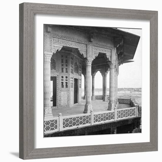 Jasmine Tower, Agra Fort, Agra, India, Early 20th Century-H & Son Hands-Framed Giclee Print