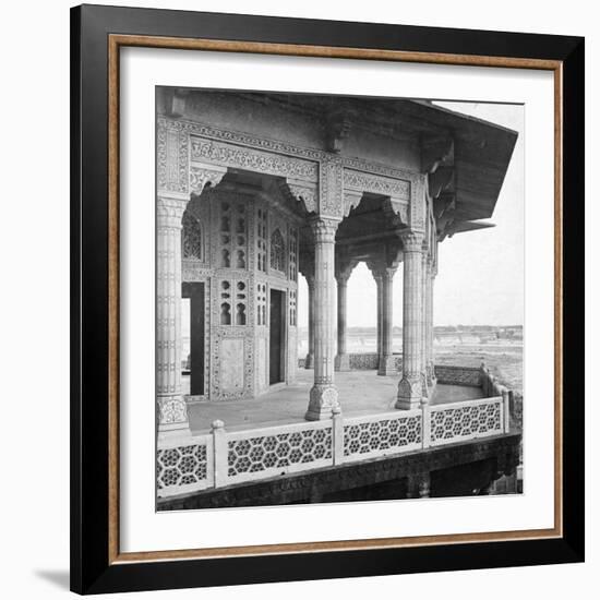 Jasmine Tower, Agra Fort, Agra, India, Early 20th Century-H & Son Hands-Framed Giclee Print