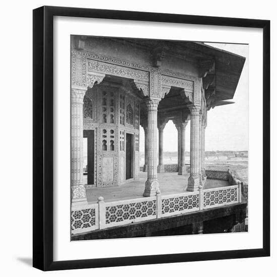 Jasmine Tower, Agra Fort, Agra, India, Early 20th Century-H & Son Hands-Framed Giclee Print