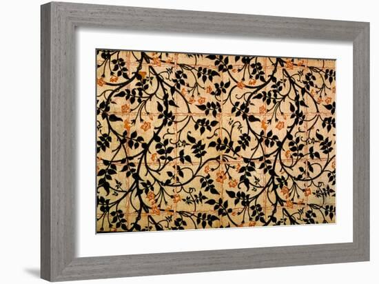 Jasmine Trail Curtain Design, 1868-70 (Printed Cotton)-William Morris-Framed Giclee Print