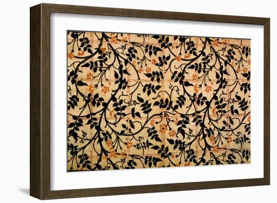 Jasmine Trail Curtain Design, 1868-70 (Printed Cotton)-William Morris-Framed Giclee Print