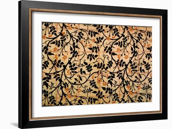 Jasmine Trail Curtain Design, 1868-70 (Printed Cotton)-William Morris-Framed Giclee Print