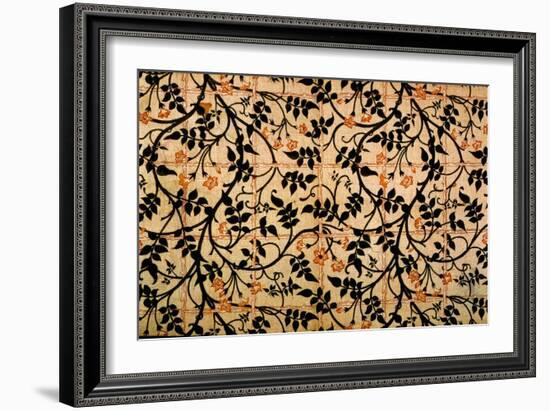 Jasmine Trail Curtain Design, 1868-70 (Printed Cotton)-William Morris-Framed Giclee Print