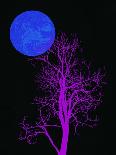 Purple Tree and Blue Moon-Jasmine Woods-Art Print