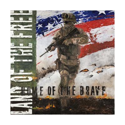 Gun No Greater Love by Jason Bullard Soldier Flag Military Art Print Poster
