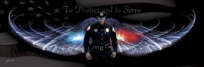 No Greater Love Police to Protect and to Serve-Jason Bullard-Giclee Print