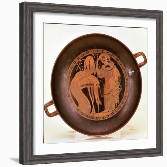 Jason is Regurgitated after Being Swallowed by a Serpent, Athenian Red, Kylix Drinking Cup, Greek-null-Framed Giclee Print