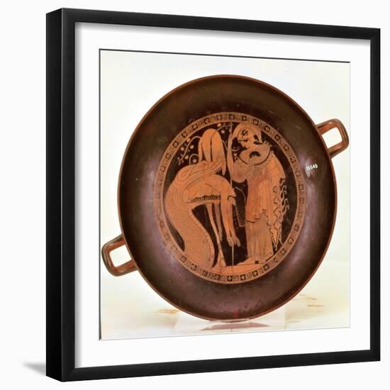 Jason is Regurgitated after Being Swallowed by a Serpent, Athenian Red, Kylix Drinking Cup, Greek-null-Framed Giclee Print