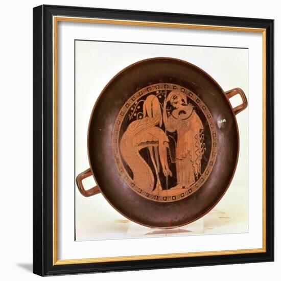 Jason is Regurgitated after Being Swallowed by a Serpent, Athenian Red, Kylix Drinking Cup, Greek-null-Framed Giclee Print