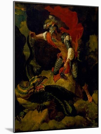 Jason Poisoning the Dragon-Salvator Rosa-Mounted Giclee Print