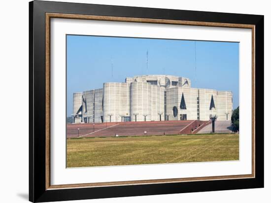 Jatiya Sangsad Bhaban (National Parliament House) designed by Louis Kahn, Dhaka, Bangladesh-Keren Su-Framed Photographic Print