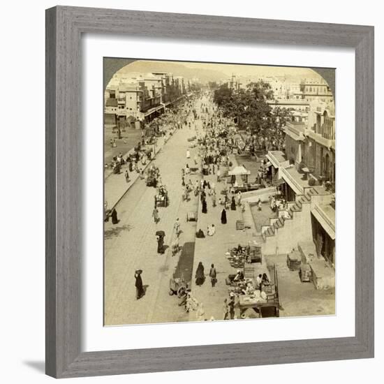 Jauhri Bazaar, Jeypore, Orissa, India-Underwood & Underwood-Framed Photographic Print