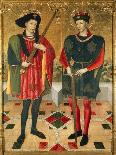 Meeting of Joachim and Anne Outside Golden Gate at Jerusalem-Jaume Huguet-Giclee Print