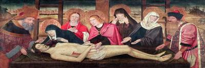 The Entombment of Christ (Oil on Panel)-Jaume Huguet-Giclee Print