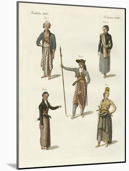 Javanese Dresses-null-Mounted Giclee Print