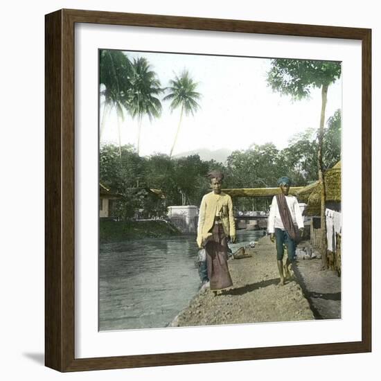 Javanese People from the City of Bogor (Indonesia), around 1900-Leon, Levy et Fils-Framed Photographic Print
