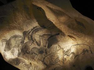Stone-age Cave Paintings, Chauvet, France by Javier Trueba