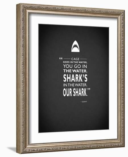 Jaws-Mark Rogan-Framed Art Print