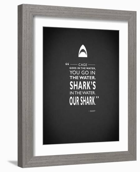 Jaws-Mark Rogan-Framed Art Print