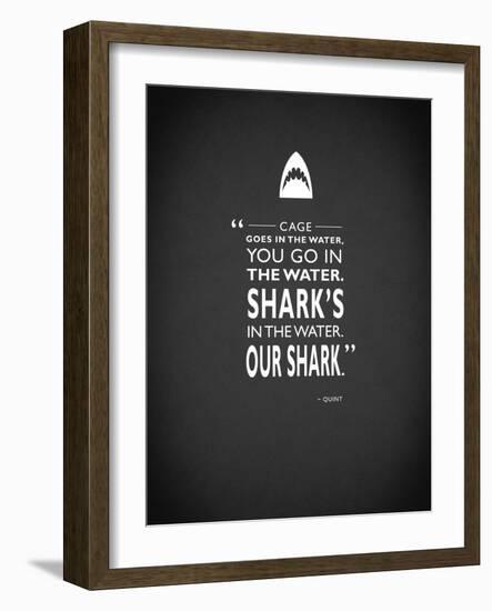 Jaws-Mark Rogan-Framed Art Print