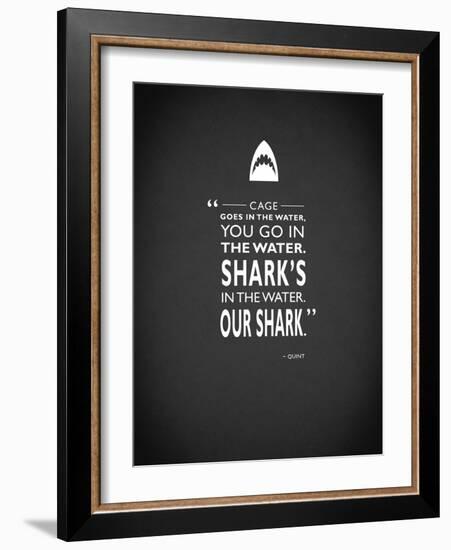 Jaws-Mark Rogan-Framed Art Print