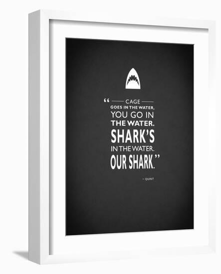 Jaws-Mark Rogan-Framed Art Print