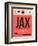 JAX Jacksonville Luggage Tag I-NaxArt-Framed Art Print