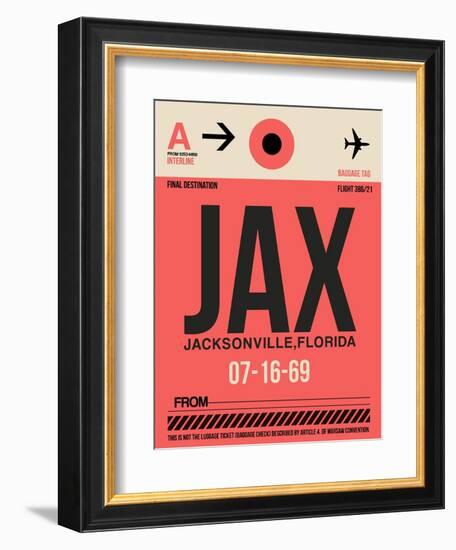 JAX Jacksonville Luggage Tag I-NaxArt-Framed Art Print