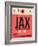 JAX Jacksonville Luggage Tag I-NaxArt-Framed Art Print