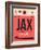 JAX Jacksonville Luggage Tag I-NaxArt-Framed Art Print