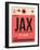 JAX Jacksonville Luggage Tag I-NaxArt-Framed Art Print