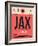 JAX Jacksonville Luggage Tag I-NaxArt-Framed Art Print